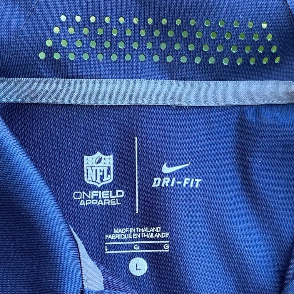 Nike Dri-Fit NFL Seattle Seahawks Polo Top - Picture 2 of 2
